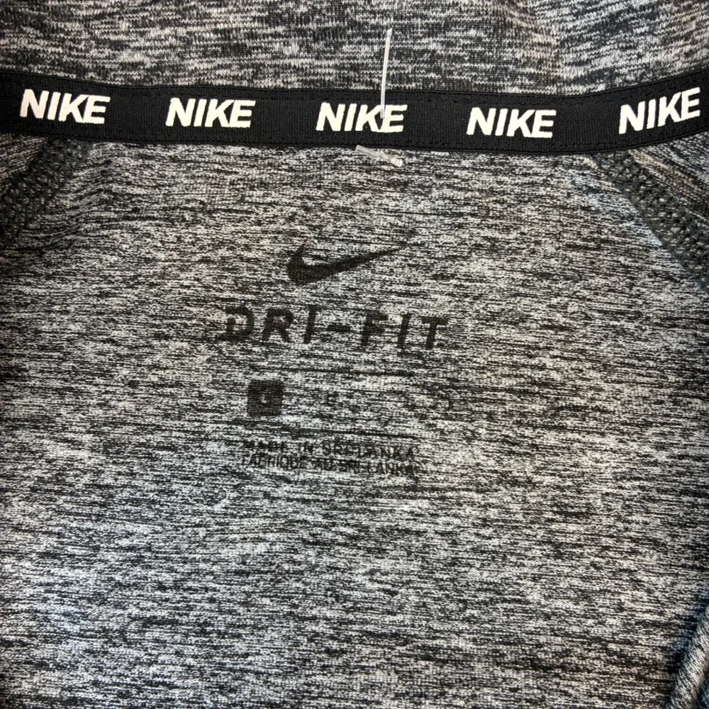 Nike Quarter Zip Pullover Mens Large Grey Dallas Mavericks Dri-FIT Space Dye NBA